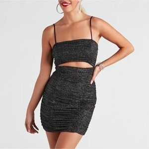 Windsor Cocktail dress. Size small. Black with sparkles with cut out detail